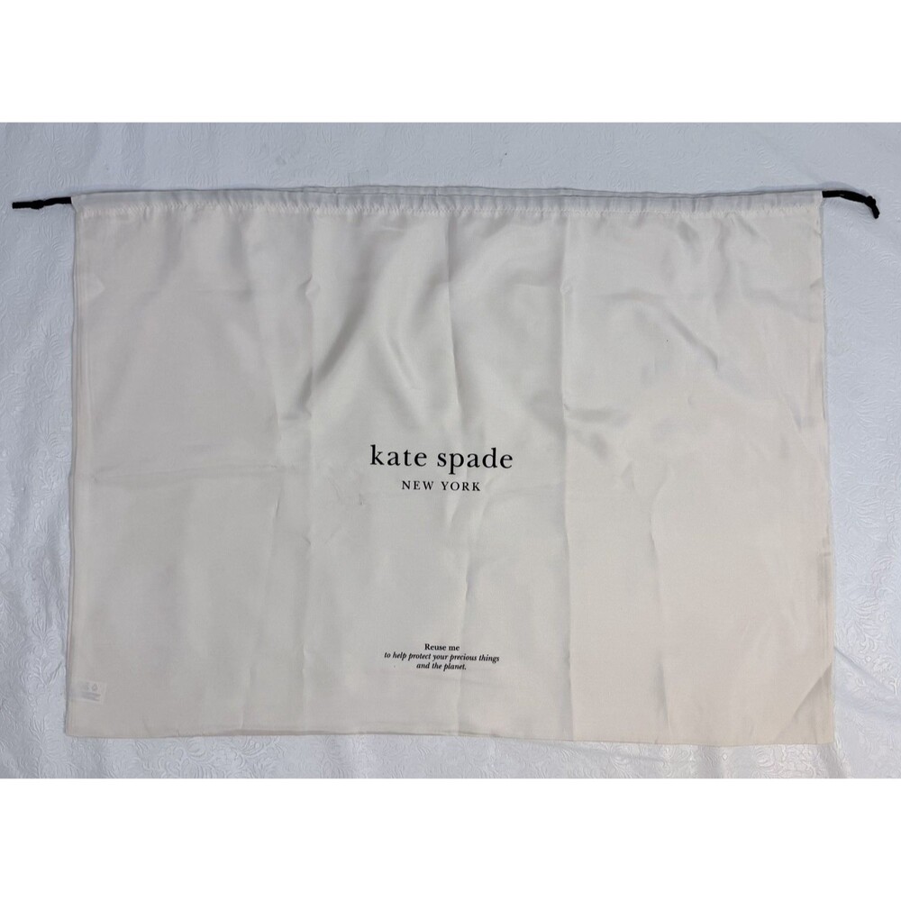 Kate Spade Satin Off White Drawstring Dust Bag